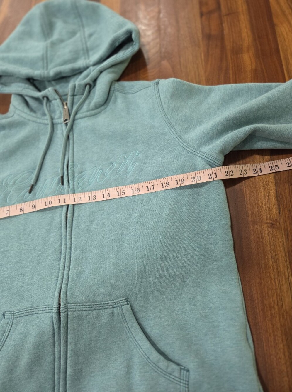Carhartt Clarksburg Zip Front Sweatshirt Hoodie Heavyweight Fleece Size Large - Picture 5 of 9